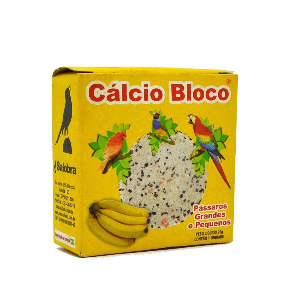 Cálcio Bloco Banana - Caixinha - 70g