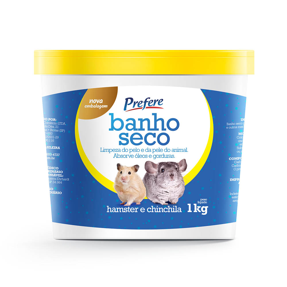 Prefere - Banho Seco Hamster e Chichila - 1kg
