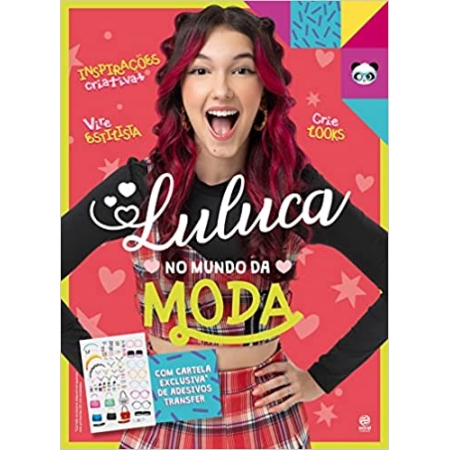LULUCA - NO MUNDO DA MODA + CARTELA DE ADESIVOS TRANSFER