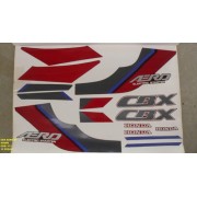 Faixa Cbx 150 Aero 91 - Moto Cor Vinho (171 - Kit Adesivos)