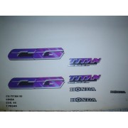 Faixa Cg 125 Titan 95 - Moto Cor Cinza (44 - Kit Adesivos)