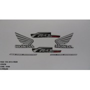 Faixa Cg 150 Fan Esdi 12 - Moto Cor Cinza - Kit 1044