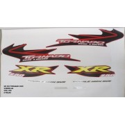 Faixa Xr 250 Tornado 05 - Moto Cor Vermelha - Kit 666