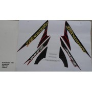 Faixa Xr 250 Tornado 06 - Moto Cor Vermelha - Kit 733