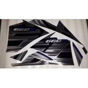 Faixa Xt 660r 15 - Moto Cor Preta 10434 - Kit Adesivos