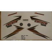 Faixa Ybr 125 04 - Moto Cor Prata (607 - Kit Adesivos)