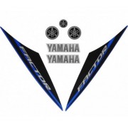 Faixa Ybr 125 Factor 14 K1 - Moto Cor Azul - Kit 10486