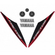 Faixa Ybr 125 Factor 14 K1 - Moto Cor Vermelha - Kit 10484