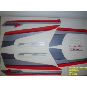 Faixas Cg 125 Today 89/90 - Moto Cor Vermelha - Kit 27