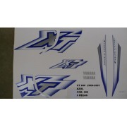 Faixas Xt 600 00/01 - Moto Cor Azul (686 - Kit Adesivos)
