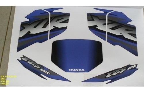 Faixa Xlr 125 Es 02 - Moto Cor Azul (488 - Kit Adesivos)
