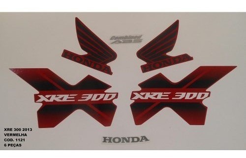 Faixa Xre 300 13 - Moto Cor Vermelha (1121 - Kit Adesivos)