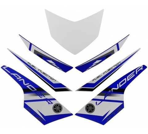 Faixa Xtz 250 14 - Moto Cor Azul (10492 - Kit Adesivos)
