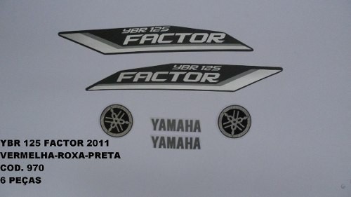 Faixas Ybr 125 Factor 11 - Moto Cor Todas - Kit 970