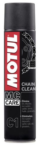 Limpa Corrente De Moto Chain Clean Motul C1 Spray 400ml
