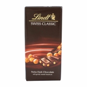 Chocolate Dark Hazelnut Chocolate Lindt Swiss Classic 100g