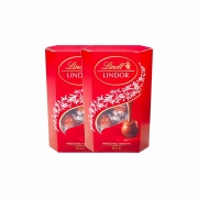 Kit 2x Caixa de Chocolates Lindt Lindor Milk Balls 75g