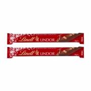 Kit 2x Chocolate Stick Lindt Milk Lindor Vermelho 38g