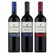 Kit 3 Vinhos Chilenos Carmen Insigne Merlot, Syrah, Cabernet Sauvignon