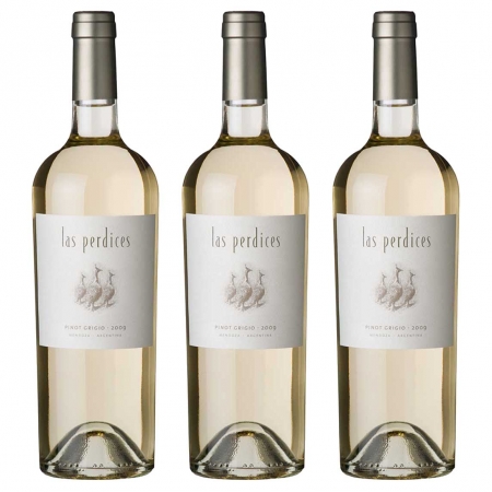 Kit 3x Vinho Branco Argentino Las Perdices Pinot Grigio 2020