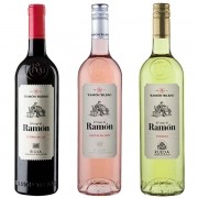 Kit 3x Vinho Espanhol El Viaje de Ramón Rose, Tinto e Branco