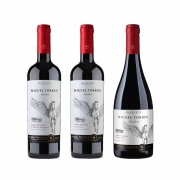 Kit 3x Vinho Tinto Chileno Orgânico Miguel Torres Cabernet Sauvignon, Carmenere e Pinot Noir 2019