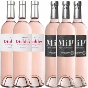 Kit 6 Vinhos de Provence MiP e Le Petits Diables França Rosé