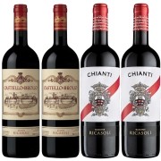 Kit Toscana 4 Vinho Chianti Ricasoli/Chianti Classico Brolio