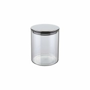 Pote de vidro Slim Tampa Inox Hermético 0,7L 13X13X10cm