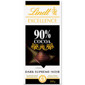 Barra de chocolate Lindt Excellence 90% Amargo 100g Dark