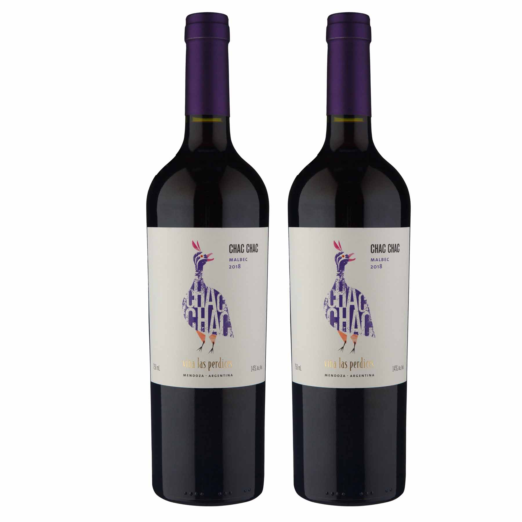 Kit 2x Vinho Tinto Argentino ChacChac Malbec/Sauvignon Blanc