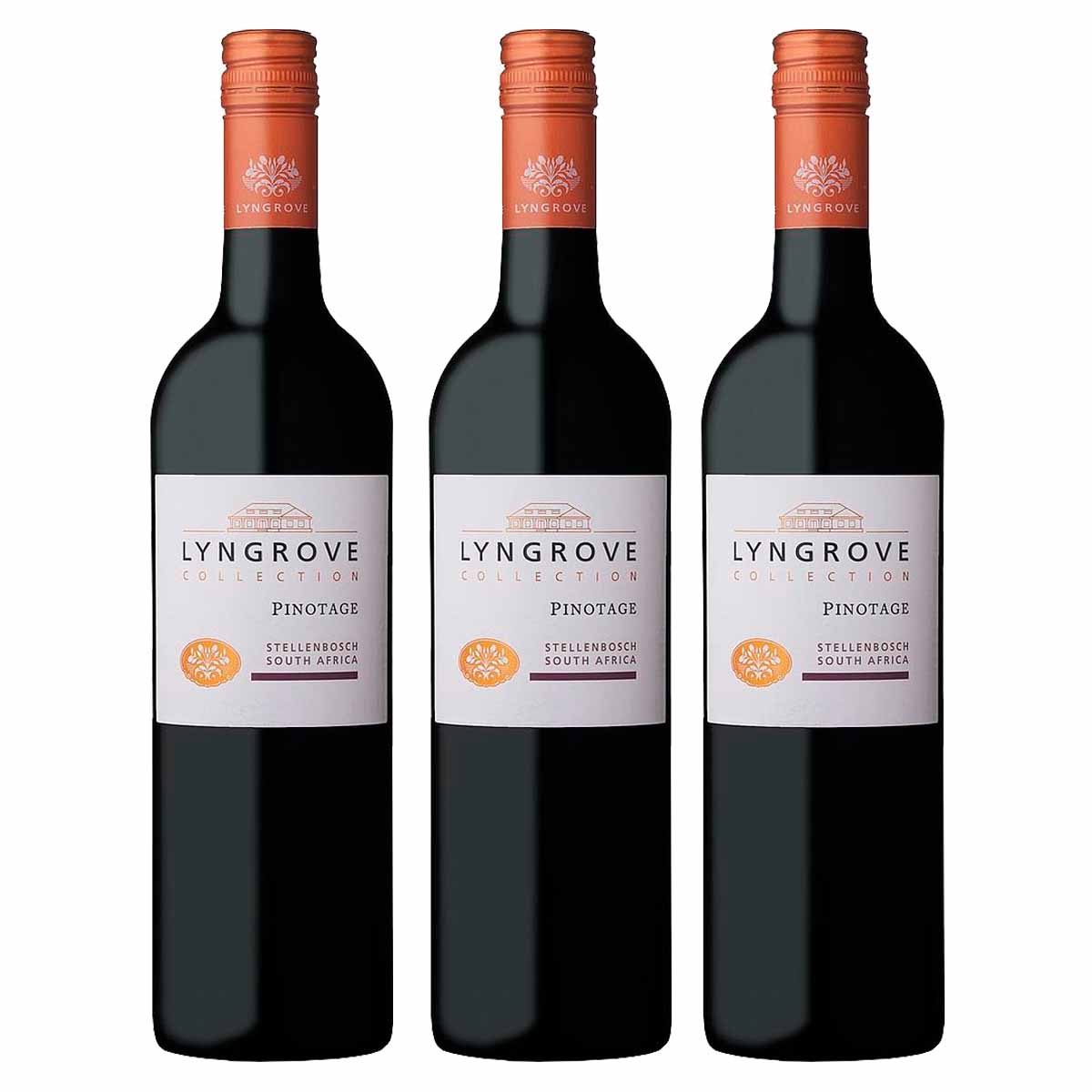 Kit 3x Vinho Tinto Sul-africano Lyngrove Pinotage 2018 750ml