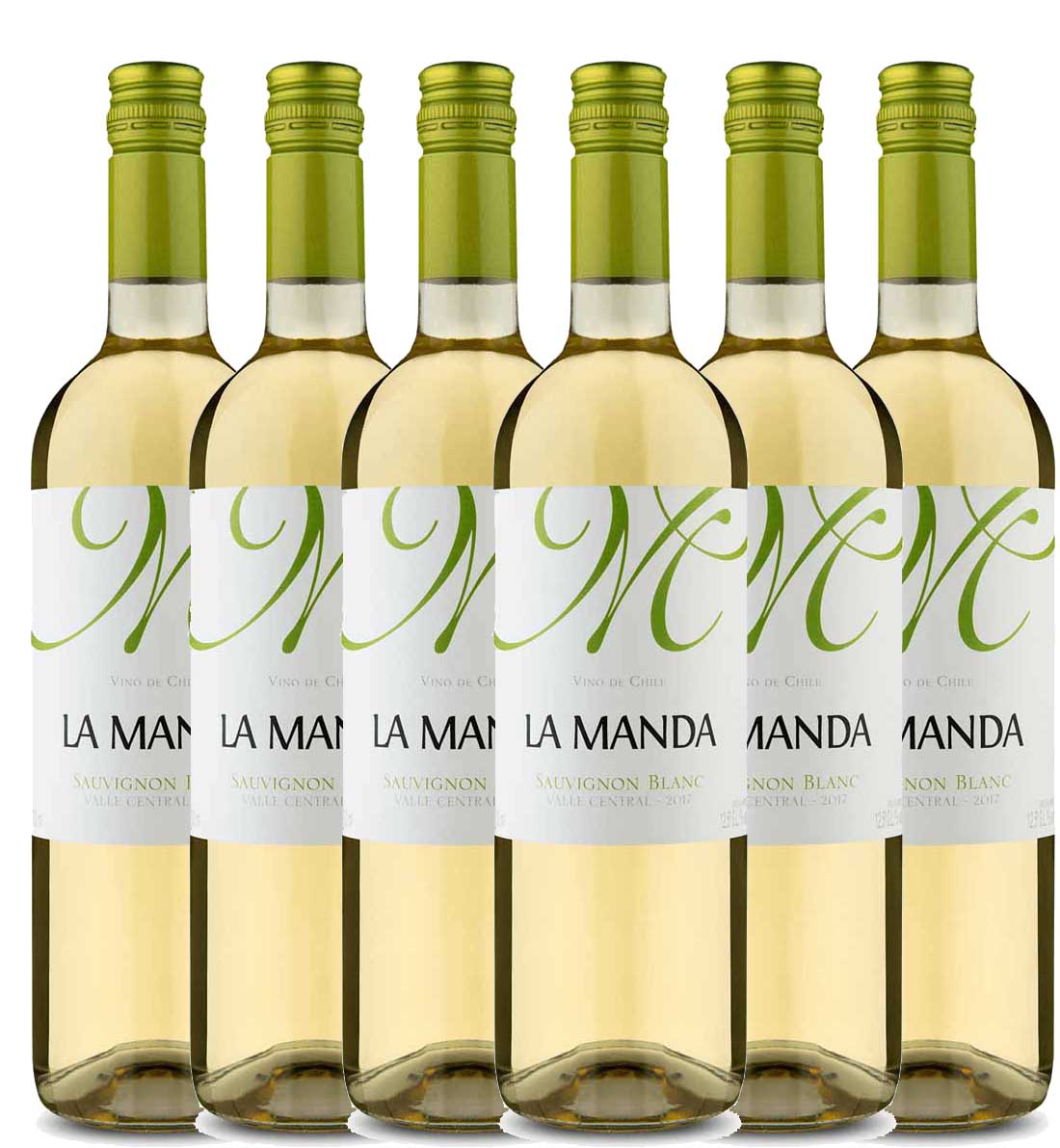 Kit 6x Vinho Branco Chileno La Manda Sauvignon Blanc 2019