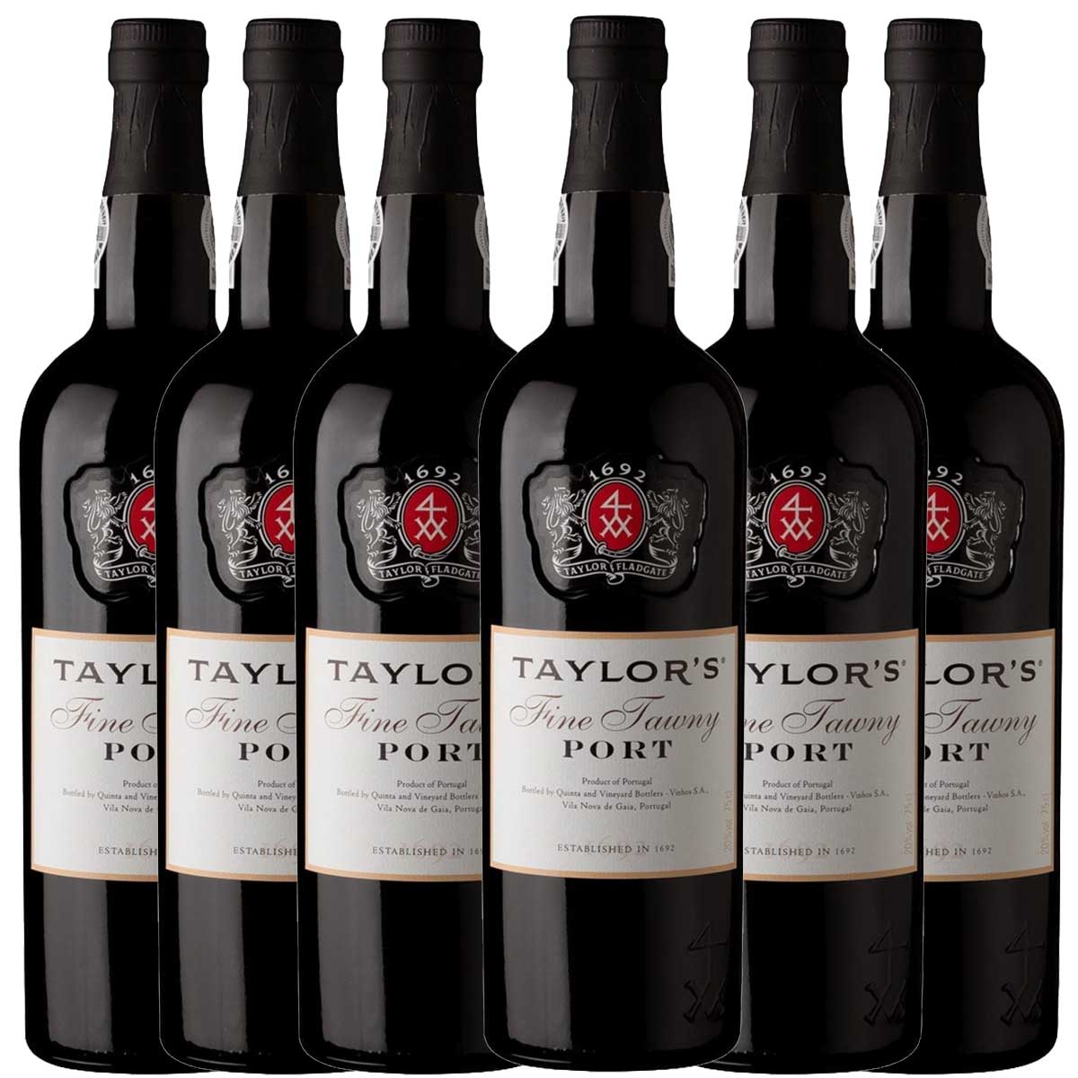 Kit 6x Vinho do Porto Tinto Tawny Taylor's Português