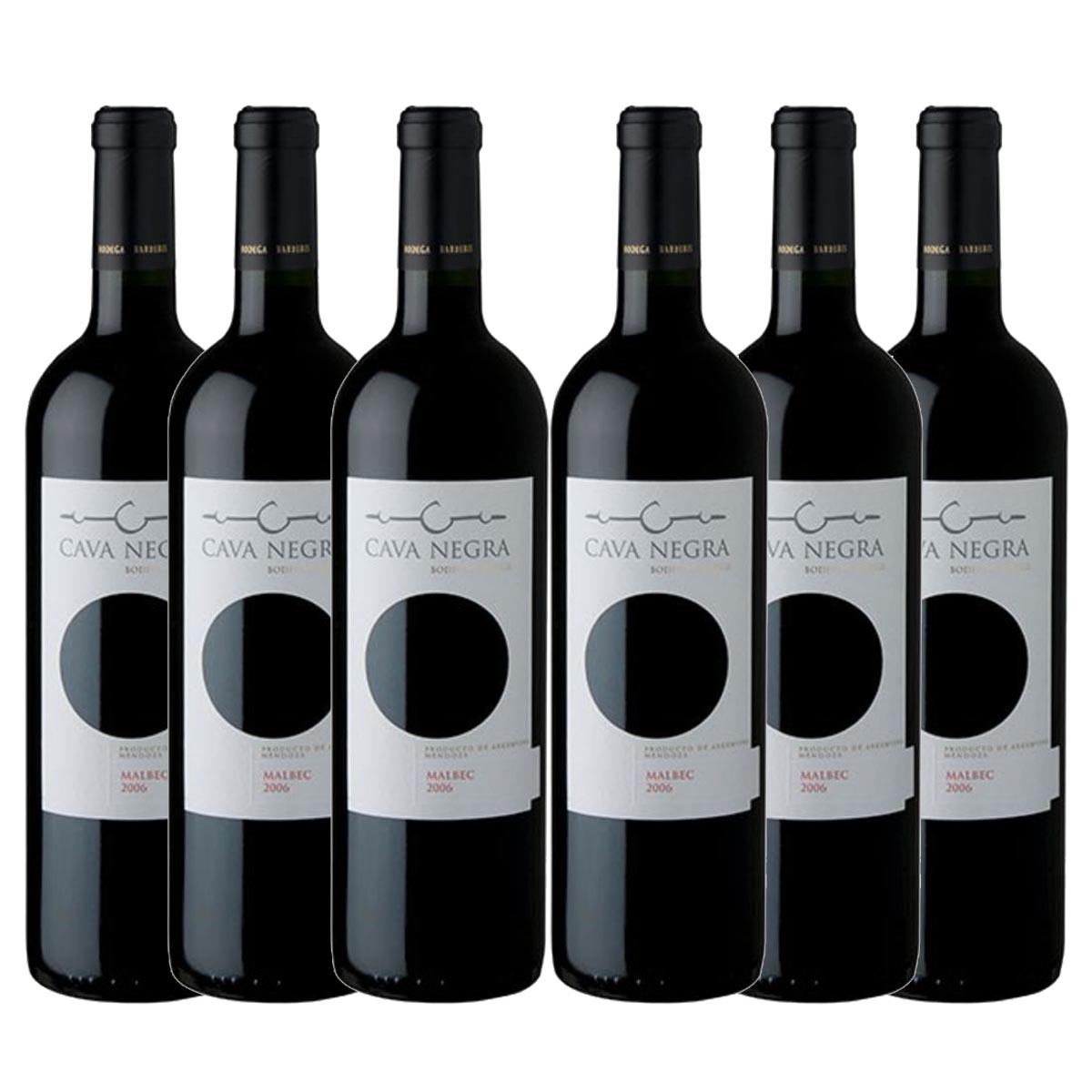 Kit 6x Vinho Tinto Argentino Cava Negra Malbec 2019
