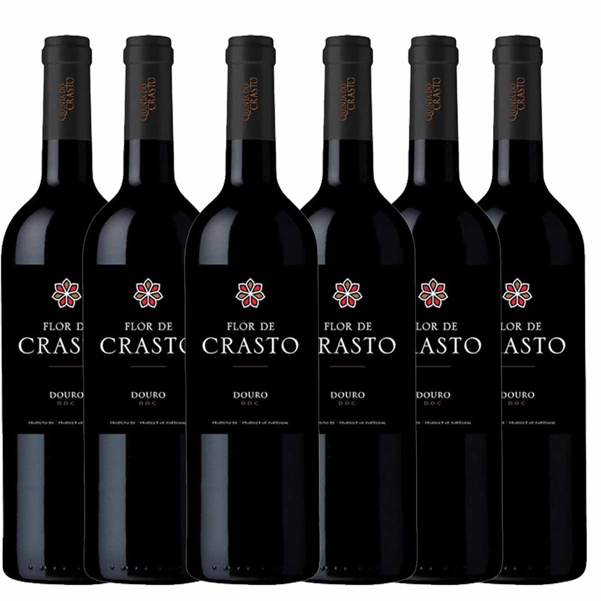 Kit 6x Vinho Tinto Português Flor de Crasto Douro 2019 750ml