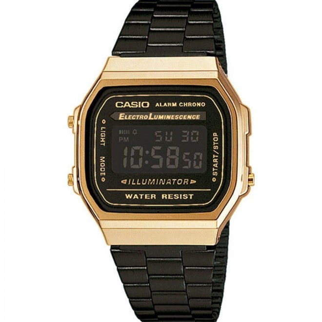 Relógio Casio Vintage Gold Digital Unissex A168WEGB-1BDF-BR