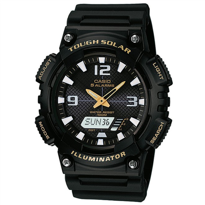 Relógio Masculino Anadigi Casio AQS810W1BVDF - Preto
