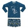 Conjunto Infantil  Camiseta + Sunga Boxer Space UV 50+ Everly
