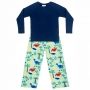 Pijama Infantil Moletinho c/ Tecnologia Thermo Dry Dino Verde Everly