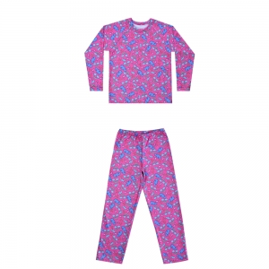 Pijama Teen Feminino Soft Nuvens Pink Everly - 02 peças