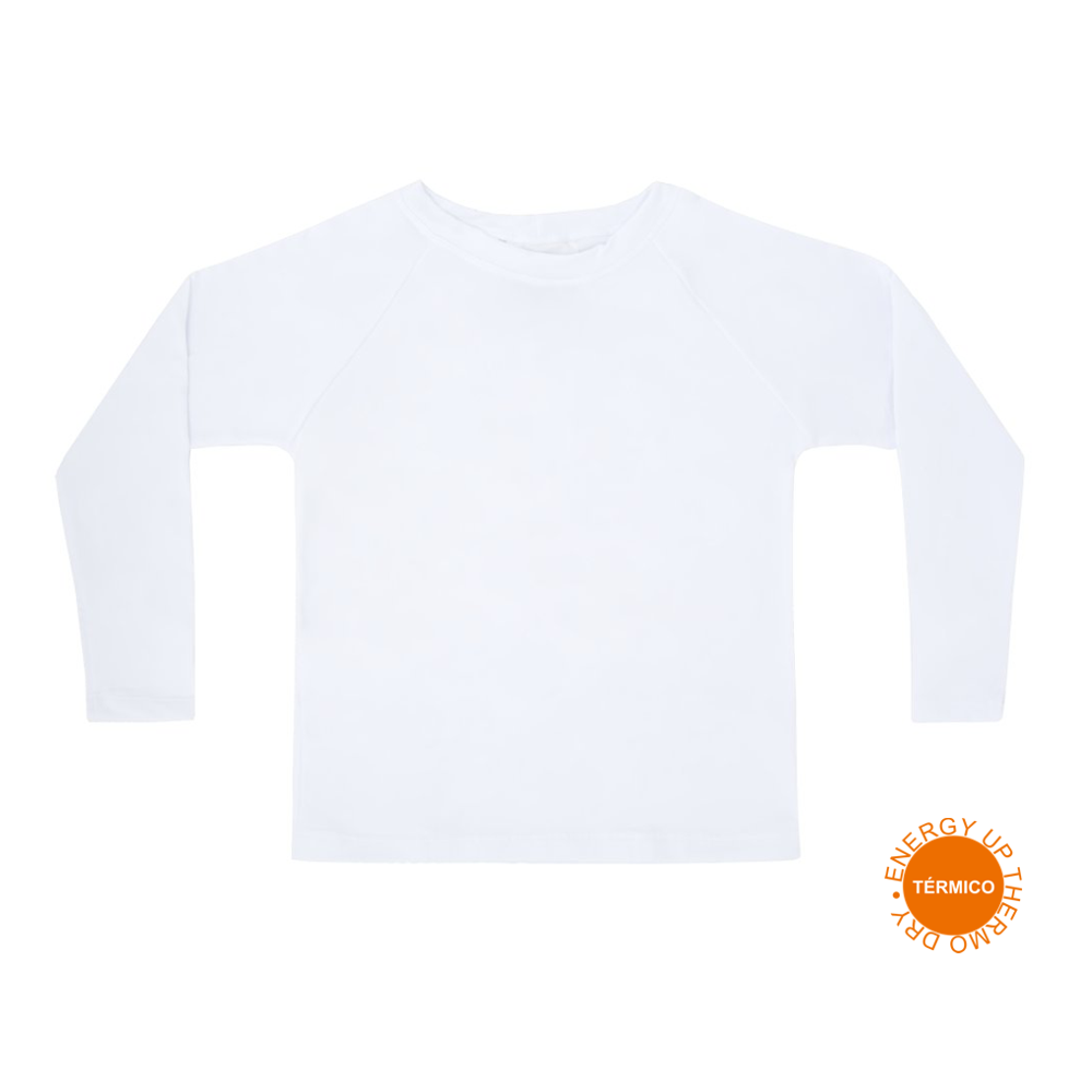 Camiseta Térmica Teen Tecnologia Thermo Dry Branco