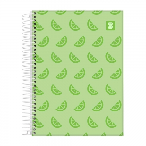 Caderno espiral universitário capa dura 01 matéria 80 folhas summer collection - 53512