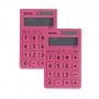 Calculadora de Bolso Bazze 08 Dígitos Rosa Bateria Solar ou Pilha - 57174