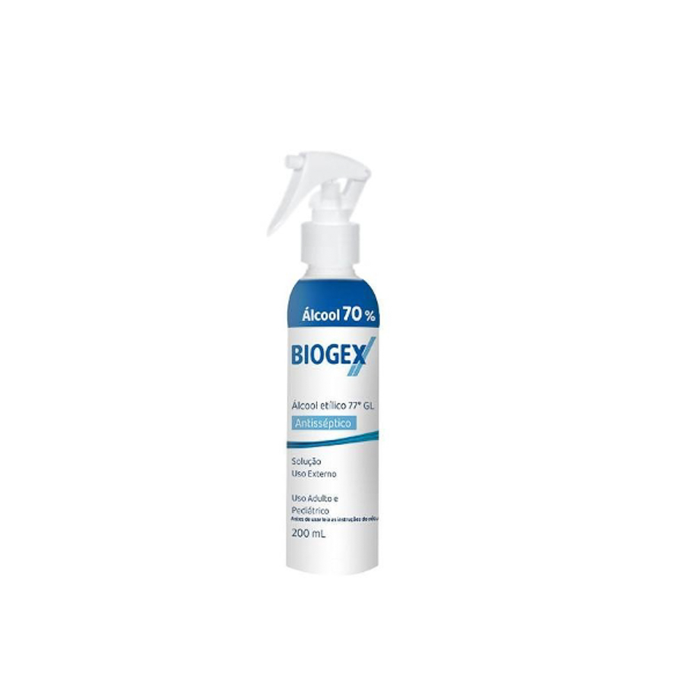 Álcool Líquido Antisséptico 70% Biogex Nutriex com 200ml trigger - 50275