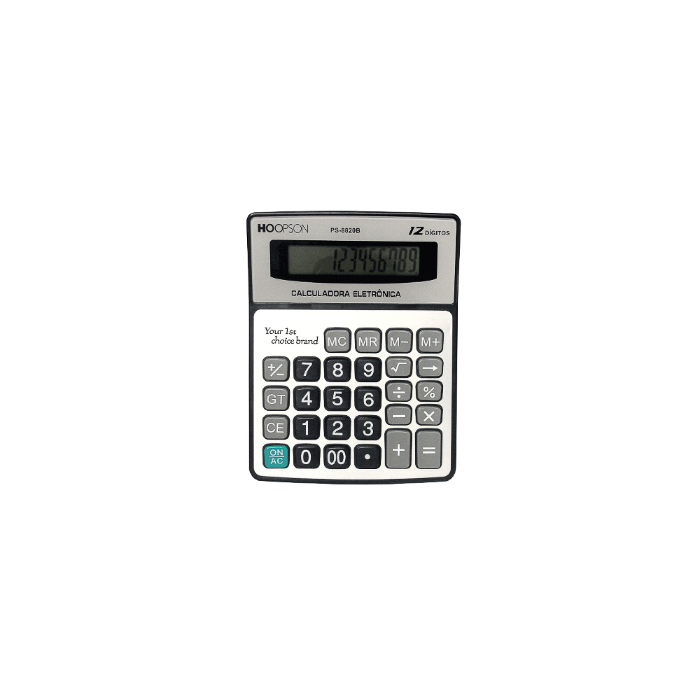 Calculadora Mesa 12 Digital a Pilha Aaa Ps8820 - 27781