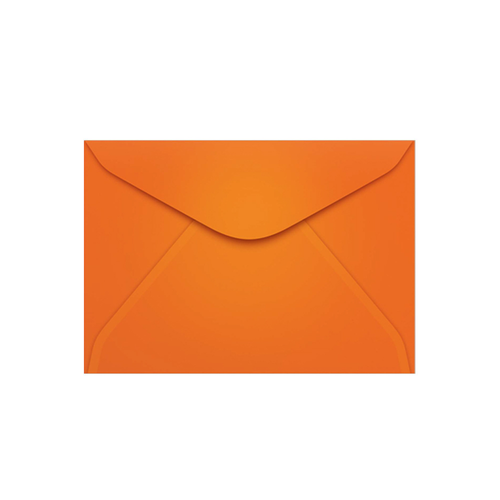 Envelope Colorido Carta 114X162 Com 100 Unidades Laranja - 16827