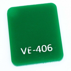 Chapa acrílico cast verde VE-406 2mmx1000x2000mm