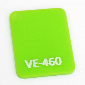 Chapa acrílico cast verde VE-460 2mmx1000x2000mm