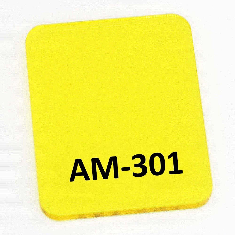 Chapa acrílico cast amarelo AM-301 2mmx1000x2000mm